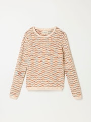 FatFace Vasti Natural Knitted Pattern Jumper - Image 6 of 6