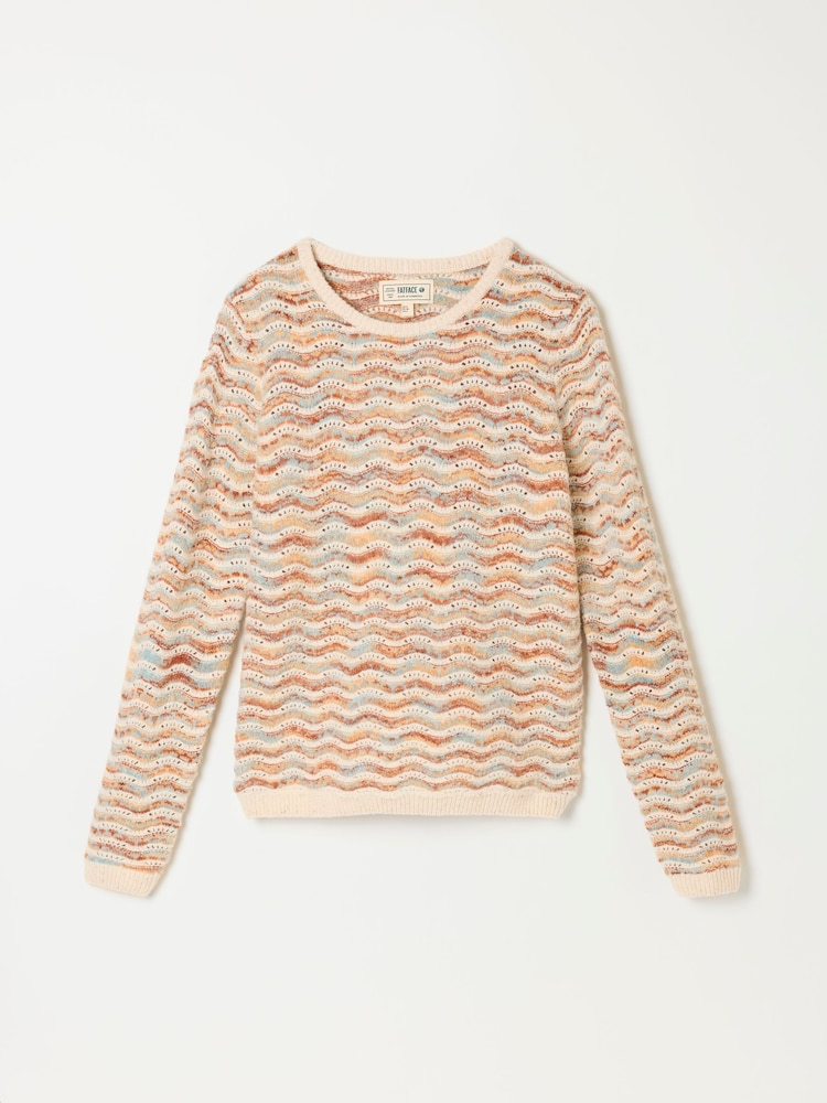 FatFace Vasti Natural Knitted Pattern Jumper - Image 6 of 6 FatFace Vasti Natural Knitted Pattern Jumper - Image 6 of 6