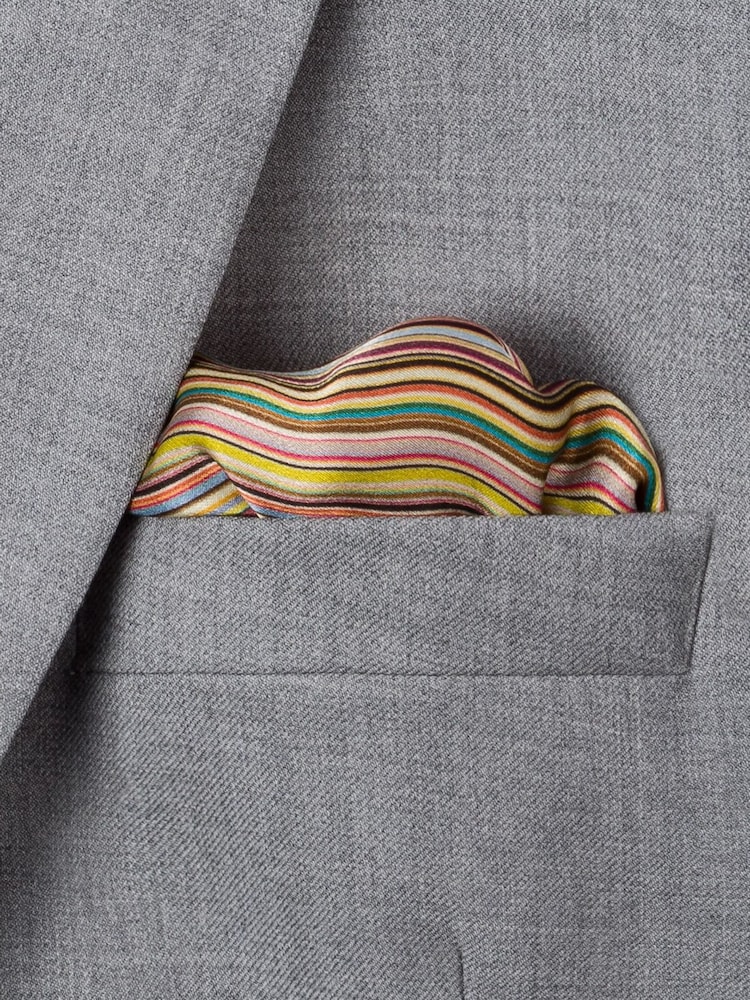 PS Paul Smith Signature Mouchoir de poche à rayures - Image 2 de 2