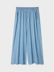 PS Paul Smith Blue Wide Leg Trousers - Image 2 of 6