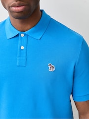 PS Paul Smith Blue Zebra Logo Polo Shirt - Image 4 of 6