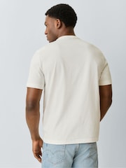 PS Paul Smith White Casual Fit Skull Graphic Print T-Shirt - Image 3 of 5