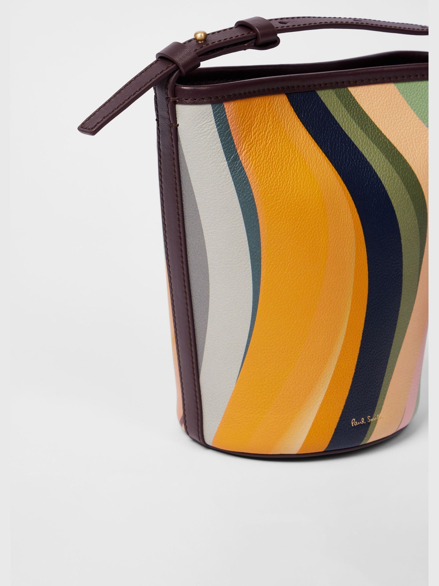 Buy PS Paul Smith Orange Signature Swirl Mini Bucket Bag from Next