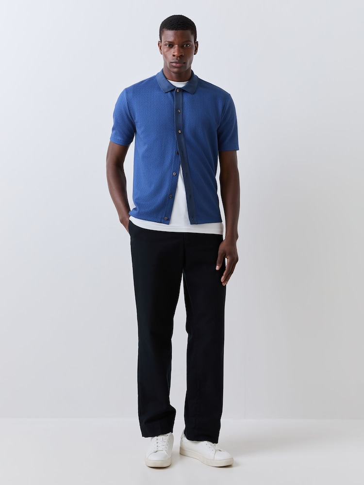 PS Paul Smith Blue Button Through Shirt - Image 2 of 5 PS Paul Smith Blue Button Through Shirt - Image 2 of 5