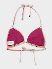 PS Paul Smith Pink Signature Swirl Triangle Bikini Top - Image 2 of 4