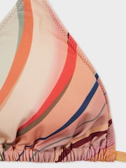 PS Paul Smith Pink Signature Swirl Triangle Bikini Top - Image 4 of 4