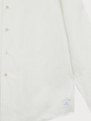 PS Paul Smith White Striped Regular Fit Long Sleeve Shirt - Image 7 of 8