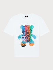 PS Paul Smith White Teddy Graphic Print T-Shirt - Image 1 of 1