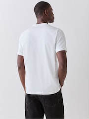 PS Paul Smith White Skull Graphic Print T-Shirt - Image 4 of 6