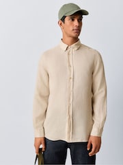 PS Paul Smith Natural Long Sleeve Logo Shirt - Image 1 of 5