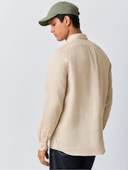 PS Paul Smith Natural Long Sleeve Logo Shirt - Image 3 of 5