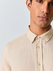 PS Paul Smith Natural Long Sleeve Logo Shirt - Image 5 of 5