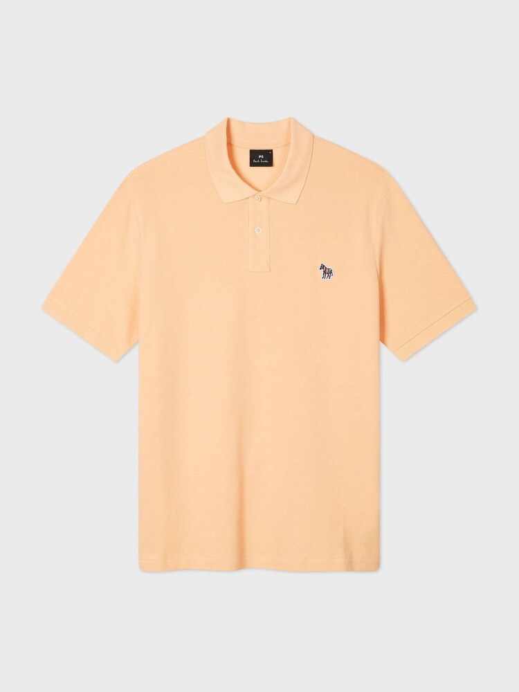 PS Paul Smith Orange Zebra Logo Polo Shirt - Image 1 of 2