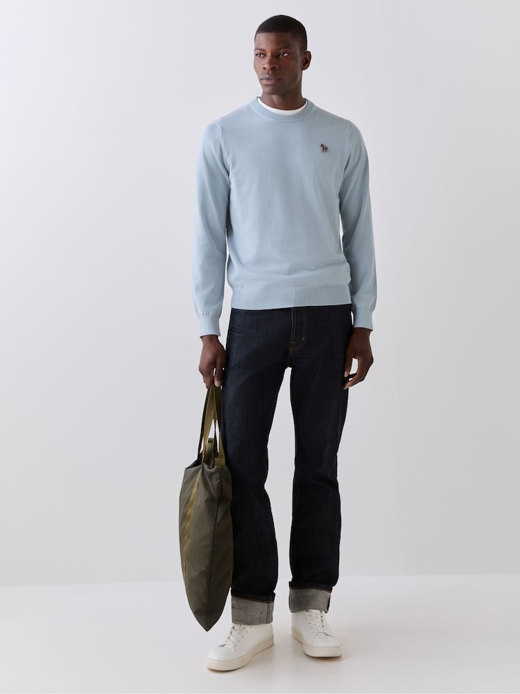 PS Paul Smith Blue Crew Neck Jumper - Image 2 of 4
