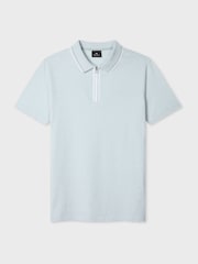 PS Paul Smith Zip Neck Polo Shirt - Imaginea 1 din 2