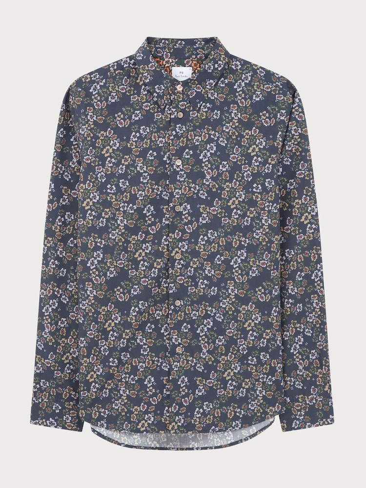 Рубашка PS Paul Smith с приталенным кроем и длинными рукавами - Изображение 1 2