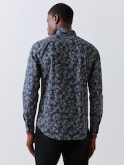 PS Paul Smith Blue Tailored Fit Long Sleeve Shirt - Image 4 of 6