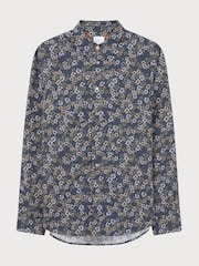 PS Paul Smith Blue Tailored Fit Long Sleeve Shirt - Image 5 of 6