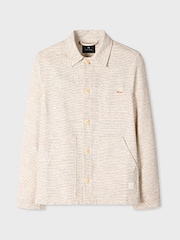 PS Paul Smith White Casual Fit Chore Jacket - Image 6 of 11