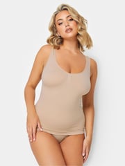 Yours Curve Nude Seamless Tummy Control Vest Top - Image 1 of 2