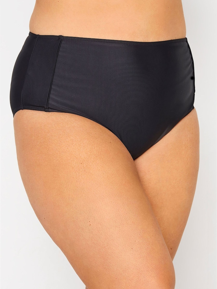 Yours Curve Black Tummy Control Bikini Briefs - Image 1 of 3 Yours Curve Black Tummy Control Bikini Briefs - Image 1 of 3