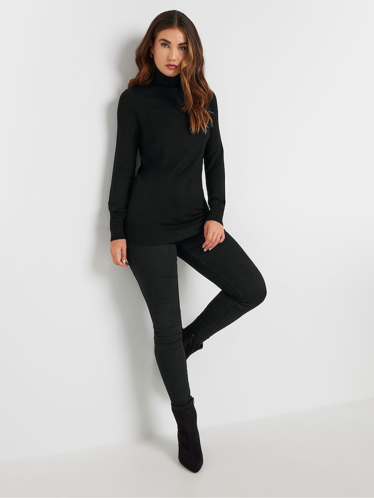 Long Tall Sally Black Long Sleeve Roll Neck Jumper - Image 5 of 5 Long Tall Sally Black Long Sleeve Roll Neck Jumper - Image 5 of 5