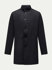 Peckham Rye Black Padded Rain Coat - Image 8 of 13