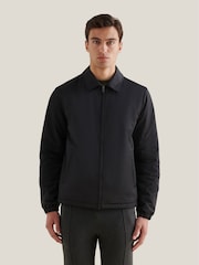 Peckham Rye Black Light Padded Collar Bomber Jacket - Image 1 of 12