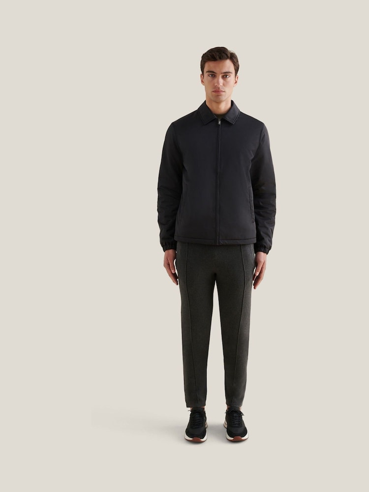 Peckham Rye Black Light Padded Collar Bomber Jacket - Image 2 of 12 Peckham Rye Black Light Padded Collar Bomber Jacket - Image 2 of 12