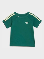 Verde - Conjunto adidas originals 3 STRIPE STS Top e Short - Imagem 2 de 7