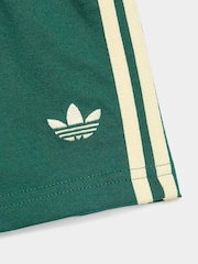 Verde - Conjunto adidas originals 3 STRIPE STS Top e Short - Imagem 6 de 7