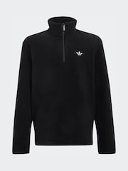 adidas Originals Black Half Zip Fleece - Image 1 of 1