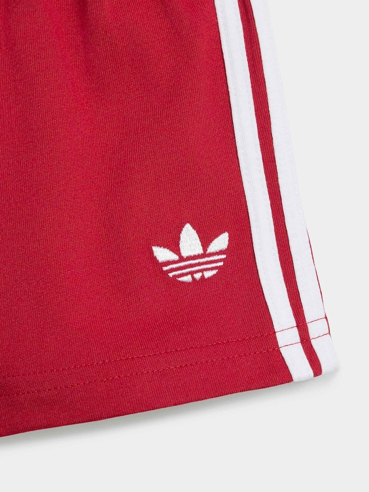 Branco - Conjunto adidas originals 3 STRIPE STS Top e Short - Imagem 7 de 7