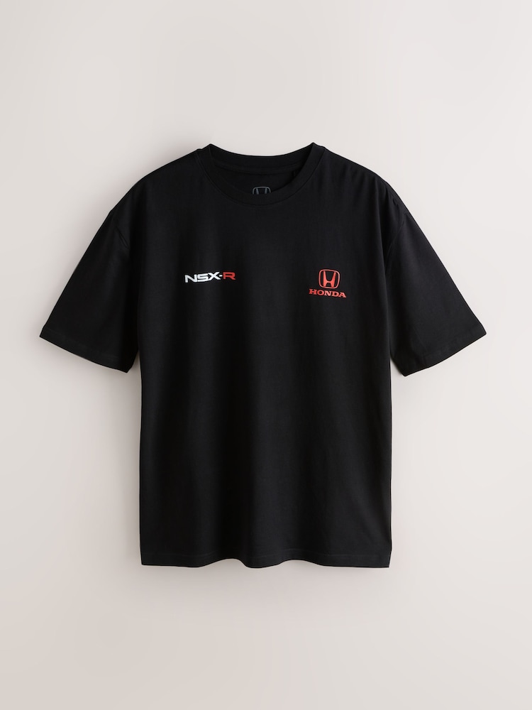 Black Honda Hot Hatch Car Graphic T-Shirt - Image 2 of 4