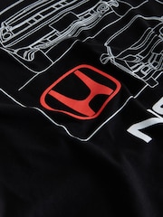 Black Honda Hot Hatch Car Graphic T-Shirt - Image 4 of 4