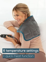 Beurer Grey Planet Cosy Weighted Heat Pad - Image 4 of 6