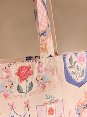 Cath Kidston Ecru Crest Print Tote Bag - Image 3 of 3