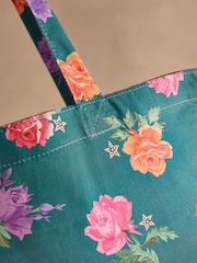 Cath Kidston Green Rose Print Tote Bag - Image 2 of 3