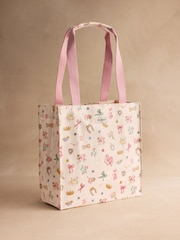 Cath Kidston Ecru Ballet Print Medium Book Bag - Image 1 of 3