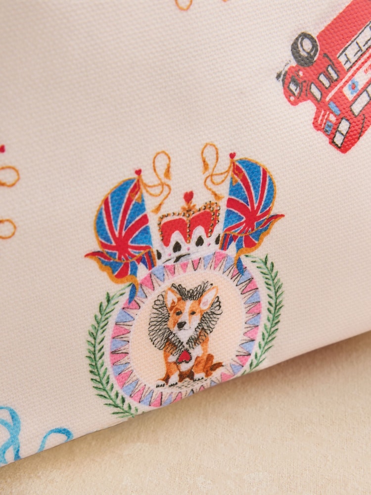 Cath Kidston Ecru London Print Medium Book Bag - Image 5 of 5 Cath Kidston Ecru London Print Medium Book Bag - Image 5 of 5