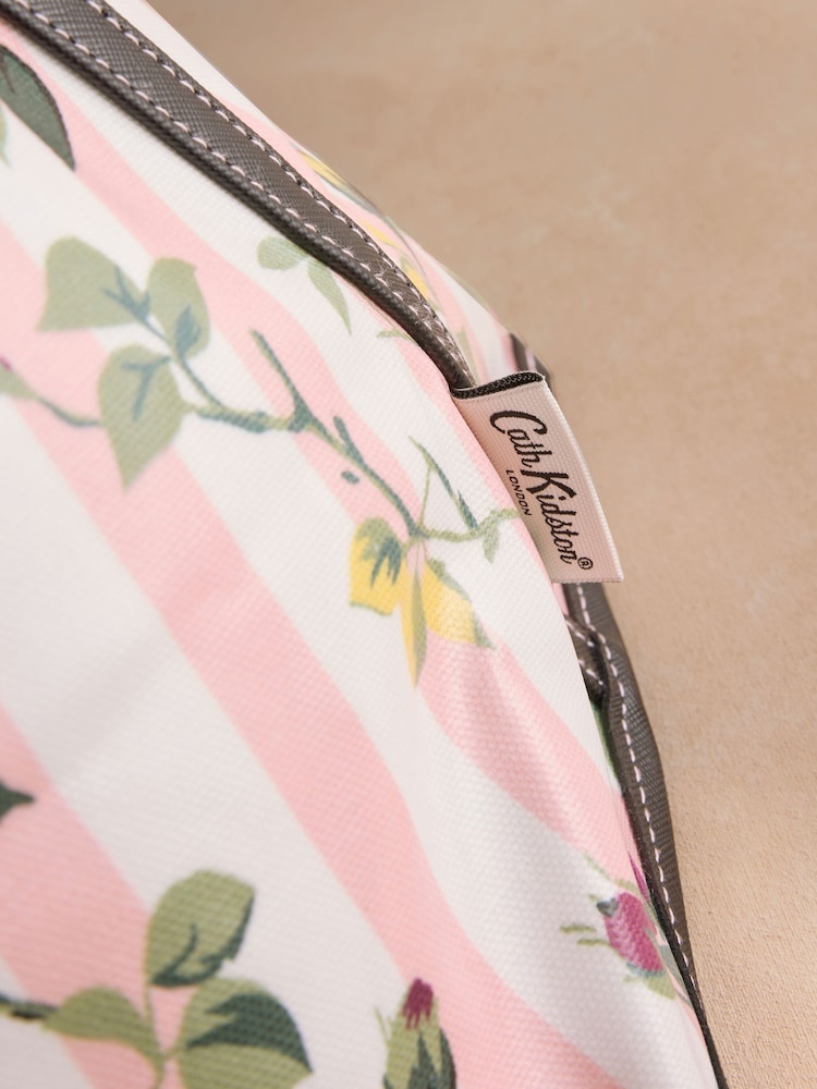 Cath Kidston Pink Stripe Climbing Rose Marylebone Shopper Bag - Image 2 of 4 Cath Kidston Pink Stripe Climbing Rose Marylebone Shopper Bag - Image 2 of 4