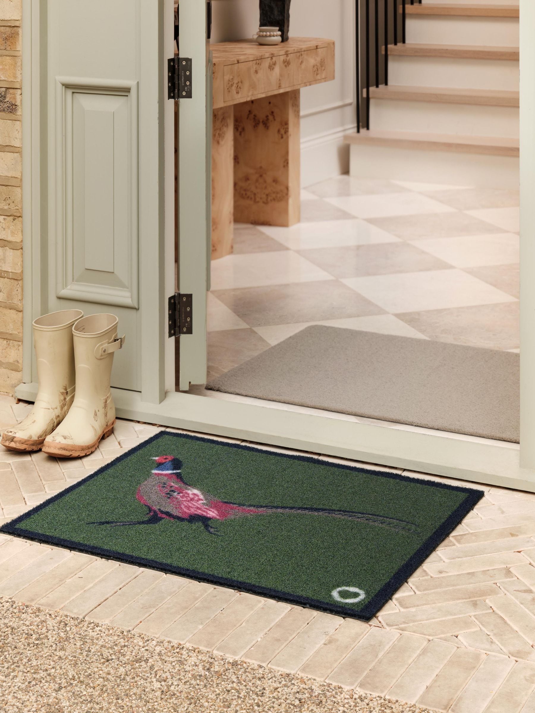 Hug Rug Green Outdoor Pheasant Mat