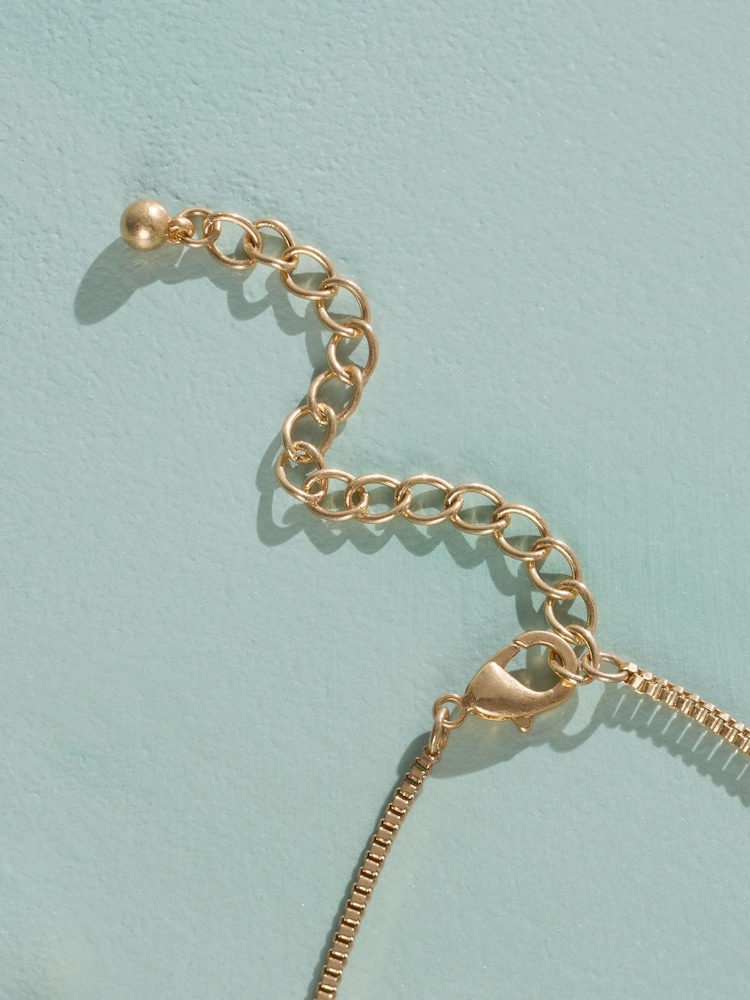 Gold Tone Tabitha Simmons x Next Layered Charm Necklace - Image 9 of 9 Gold Tone Tabitha Simmons x Next Layered Charm Necklace - Image 9 of 9