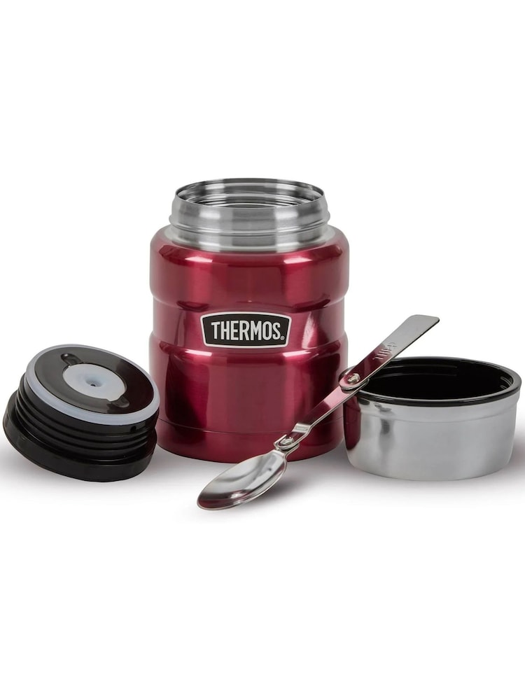 Thermos Raspberry Stainless King Food Flask 470ml - Image 6 of 6 Thermos Raspberry Stainless King Food Flask 470ml - Image 6 of 6