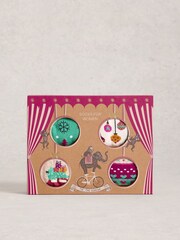 White Stuff Natural Xmas Ankle Socks 4 Pack - Image 1 of 4