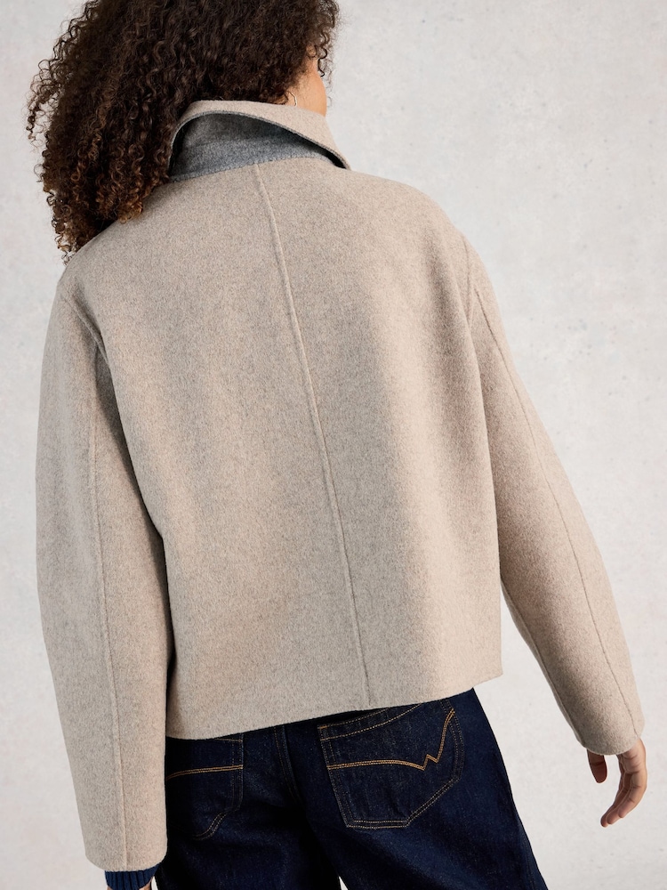 White Stuff Natural Aden Wool Blend Jacket - Image 2 of 6