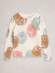 White Stuff White Jodie Print Jumper - Image 7 of 7