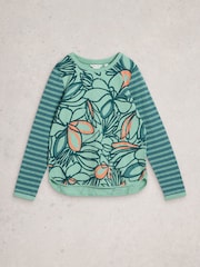 Verde oscuro - White Stuff Clara Long Sleeves T-Shirt - Imagen 5 de 6