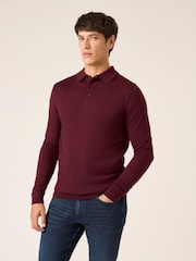 Skopes Red Brad Merino Blend Polo Shirt - Image 2 of 6