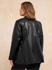 Evans Faux Leather Blazer - Imagem 3 de 4